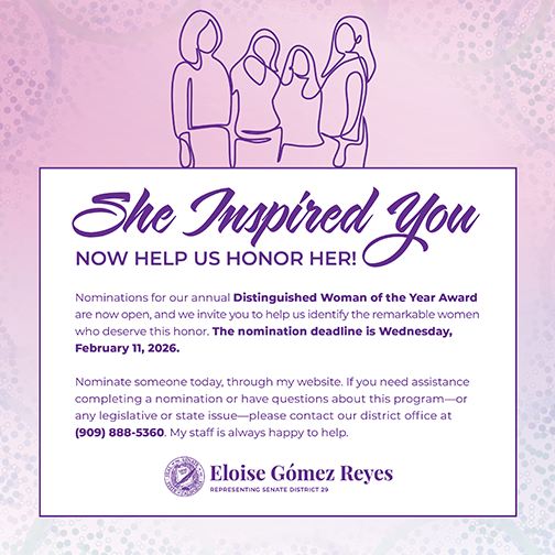 She Inspired You Women of the year graphic